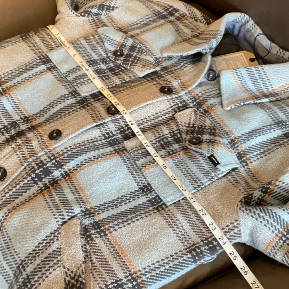Prana Lower Falls Flannel Jacket big sky blue - Picture 7 of 8
